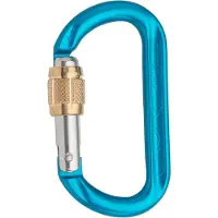 Austrialpin - Ovalo GI Aluminium Screwdriver - Mosquetones de rosca azul