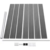 vidaXL , Juego de paneles para valla, material WPC, 872 x 146 cm, color gris