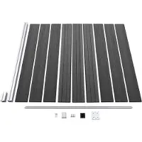 vidaXL , Juego de paneles para valla, material WPC, 1391 x 186 cm, color