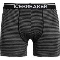 Icebreaker - Anatomica Boxers - Ropa interior merino size S, negro/gris