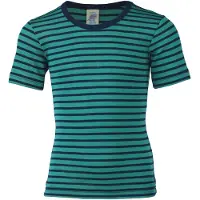 Engel - Kids' Undershirt S/S - Ropa interior merino size 116, turquesa/azul