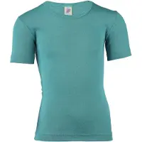Engel - Kids' Undershirt S/S - Ropa interior merino size 128, turquesa
