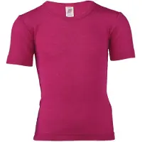 Engel - Kids' Undershirt S/S - Ropa interior merino size 116, fucsia