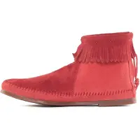 Minnetonka Botas de tobillo 'Back Zip' menta / blanco