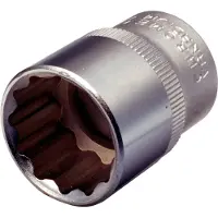 Ks Tools 911.1571, Llave de vaso, 1/2", métrica, 1 cabeza, 11 mm, acero cromo vanadio