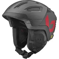 Bolle - Cascos esquís hombre - Ryft Mips Titanium Red Matte - Talla 55-59 cm - Gris