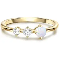 Glanzstücke Anillo oro / transparente / blanco