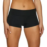 Seafolly - Women's Collective Roll Top Boyleg - Parte inferior de bikini size 34, negro
