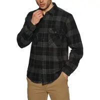 Brixton Camisa 'BOWERY' marrón / marrón claro / negro