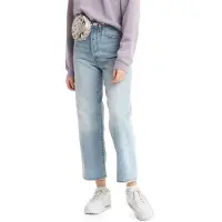 Levi's Ribcage Straight Ankle Jeans Light Indigo Talla: W29L27 | Vaqueros Rectos Outlet | Mujer | Azul