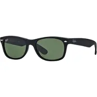 Ray-Ban - Marcas - New Wayfarer Matte Rubber Black G-15 Green - Negro