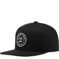 Brixton - Oath III Snapback - Gorra size One Size, negro