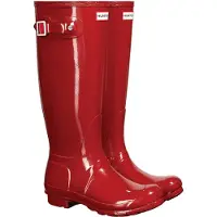 Hunter - Women's Original Tall Gloss - Botas de agua size 36, rojo