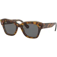 Ray-Ban - Marcas - State Street Polished Havana On Transparent Brown Dark Grey - Marrón