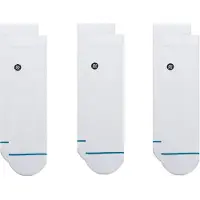 Stance - Icon Quarter 3 Pack - Calcetines multifuncionales size 43-47, gris