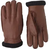 Hestra - Deerskin Primaloft Rib - Guantes size 11, marrón