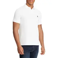 Ralph Lauren para hombre. 710666998002 Polo de piqué Custom Fit blanco (M), Casual, Algodón, Manga corta, outlet 2026