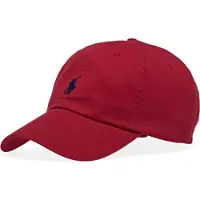 Ralph Lauren unisex. 710548524002 Gorra de chino de algodón rojo (OSFA), Casual, outlet 2026.