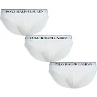 Ralph Lauren para hombre. 714835884001 Pack de 3 slips Classic blanco (M), Homewear, Algodón, outlet 2026.