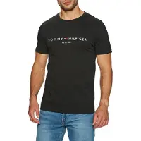 Tommy Hilfiger Camiseta CORE TOMMY LOGO hombre - Negro - EU S