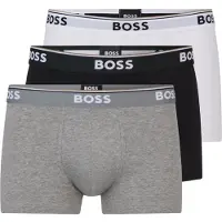 BOSS Calzoncillo boxer 'Power' gris moteado / negro / blanco