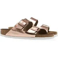 Birkenstock Sandalias Arizona Soft Footbed mujer - Oro - 36