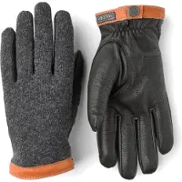 Hestra - Deerskin Wool Tricot - Guantes size 7, gris
