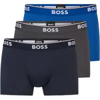 BOSS Calzoncillo boxer 'Power' marino / azul oscuro / gris oscuro / blanco