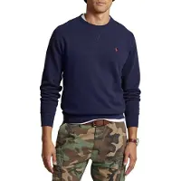 Ralph Lauren para hombre. 710766772003 Sudadera de felpa RL marino (XS), Casual, Algodón, outlet 2026.