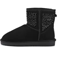 Gooce Botas 'Lana' negro / plata