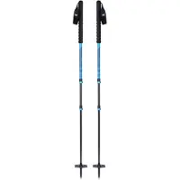 Black Crows - Bastones de esquí de travesía - Trios Freebird Black/Blue de Aluminio - Negro
