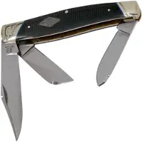 Rough Ryder Navaja Stockman Black Micarta