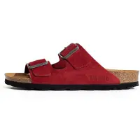 Bayton Zapatos abiertos 'Atlas' marrón / rojo