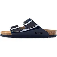 Bayton Zapatos abiertos 'Atlas' azul oscuro / negro