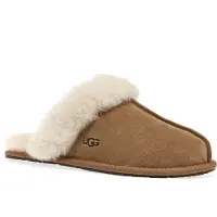 Ugg para mujer. 1106872 Zapatillas de piel Scuffette II marrón (40), Plano, Homewear, outlet 2026.