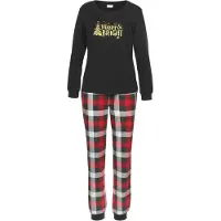 LASCANA Pijama oro / gris claro / rojo fuego / negro