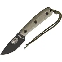 ESEE Model 3HM cuchillo bushcraft Modified Handle, funda de cuero