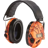 Sordin Orejeras Supreme Pro-X LED, Hear2, Leather band, GEL, Orange Camo