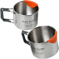 Kelly Kettle - Camping Cups Set - Vaso size 350 ml & 500 ml, gris