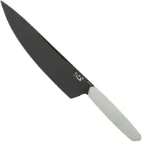 XIN Cutlery XinCore XC125 White G10, Red Liners, Black TiN Coating, cuchillo de chef 21.5 cm
