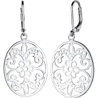 Elli Pendientes 'Ornament' plata