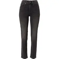 Levi's 724 High Rise Straight Black Worn In Talla: W26L32 | Vaqueros Pitillo Outlet | Mujer | Negro