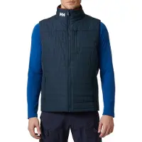 Helly Hansen para hombre. 30377 Chaleco aislante Crew Insulator azul marino (M), Casual, Poliéster, outlet 2026.