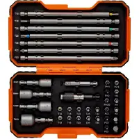 Bahco Juego De Puntas De 1/4´´ "heavy Duty" Para Tornillos Torx Y Adaptador De Puntas 35 Unidades