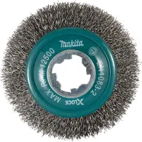 Makita Cepillo de limpieza , cepillo abrasivo, acero al carbono, 12500 RPM, varios colores, redondo, 10 cm