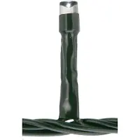 H&S Guirnalda de luces LED, color blanco frío, 240 LEDs, cable verde, para uso interior y exterior, 21 metros