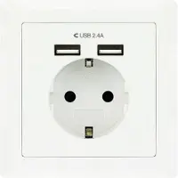 TooQ Base De Enchufe Usb
