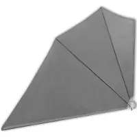 vidaXL : Panel divisor para balcón, plegable, color gris, 160 x 240 cm