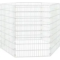 vidaXL Jaula para animales de compañía, juego de 6 piezas, 54 x 80 cm, hierro galvanizado
