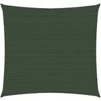 vidaXL , vela de sombra, 160 g/m², verde oscuro, 2x2 metros, HDPE